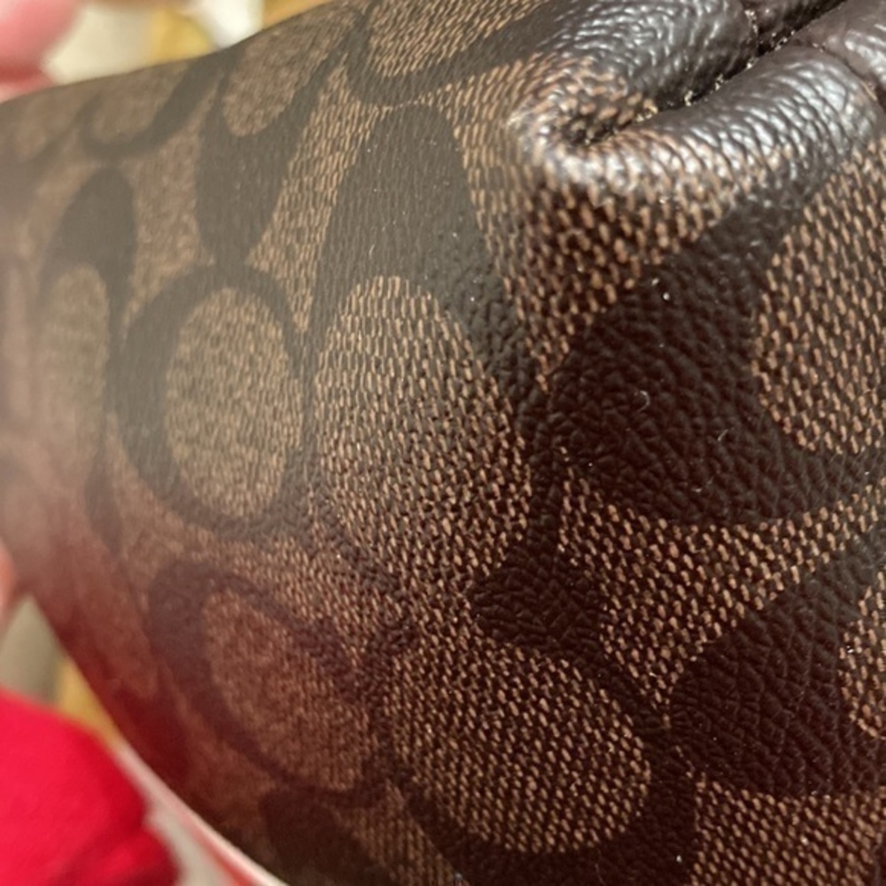 Coach signature brown black crossbody bag - Picture 7 of 11